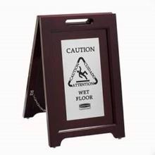 Rubbermaid houten waarschuwingsbord caution wet floor bruin Productfoto