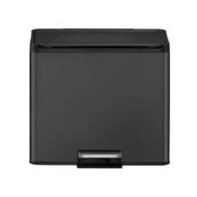 EKO poubelle à pédale en inox Essential Recycler 2x15 L noir photo du produit