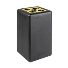 Circulaire afvalbekerbak BrickBin cups 65L zwart/geel Productfoto