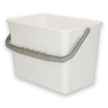 Ecolab plastic bucket 6L white for roll bucket product photo