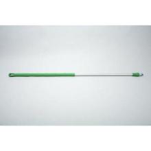 Ecolab aluminium steel ergonomisch 150 cm met groene grip Productfoto