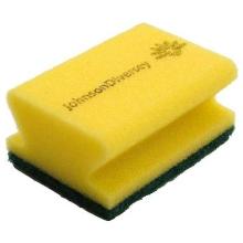 Diversey Taski synthetic scouring sponge with handle 14x8 cm yellow/green product photo