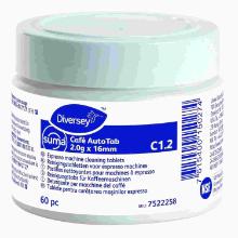 Diversey Suma Cafe AT C1.2 reinigingstabletten (60 stuks) tbv espressomachnie Productfoto