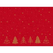 Duni Bio Dunicel® placemat 30x40 cm Shimmer Trees rood met print #2 Productfoto
