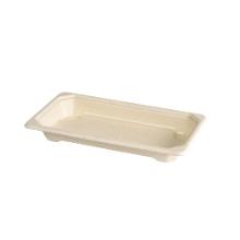 Duni bagasse/PLA sushi tray Slim Short beige (inhoud 4-6 stuks) Productfoto