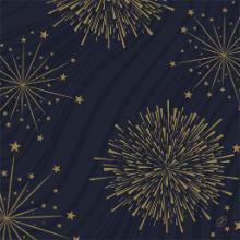 Duni Bio Dunisoft® servet 40x40 cm Sparkly zwart #2 Productfoto