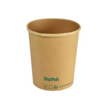 Duni cardboard soup cup PLA Ronda Slim 950 cc brown product photo
