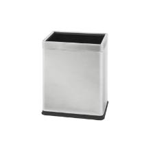 Matte stainless steel double-walled waste bin 22.5x16.5x27.5 cm 10L product photo