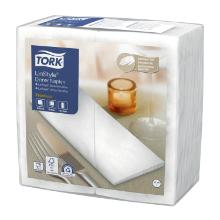 Tork LinStyle® Dinner Napkin 39x39cm 1-ply 1/8-fold White photo du produit