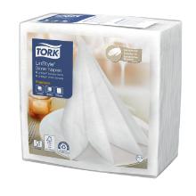 Tork LinStyle&reg; dinnerservet 39x39 cm 1/4-vouw wit #2 Productfoto