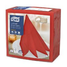 Tork LinStyle® dinner napkin 39x39 cm 1/4-fold red product photo