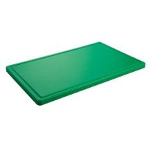 Kunststof snijplank met geul 1/2GN 32.5x26.5x1.5 cm groen Productfoto