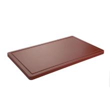 Kunststof snijplank met geul 1/2GN 32.5x26.5x1.5 cm bruin Productfoto