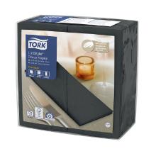 Tork LinStyle&reg; dinner napkin 39x39 cm 1/8 fold 12x50 cm black product photo