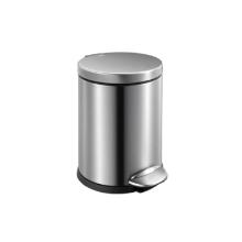 Matte stainless steel pedal bin Luna 5L product photo