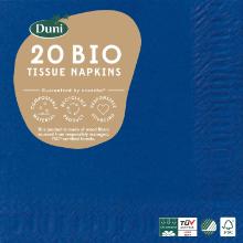 Duni tissue napkin 24 &times; 24 cm 3-ply dark blue product photo