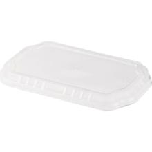 Duni plastic PP lid rectangular for meal container 25.6x16.3x1.2 cm transparent Produktbild