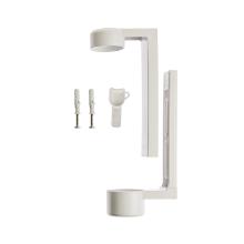 White ABS holder with screws for squeezable dispenser product photo