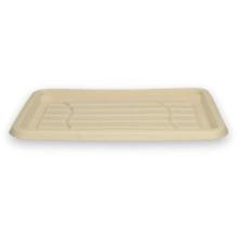 BePulp bagasse schaal rechthoek 35x24 cm crème Productfoto