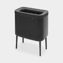 Brabantia Bo metalen wasmand 60L mat zwart Productfoto