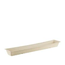 Bagasse snack tray A16 XXL 38x7x3.2 cm brown product photo