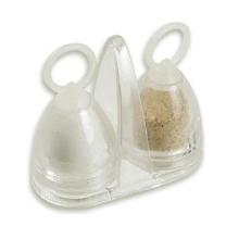 Condiment peper en zout setje transparant Productfoto
