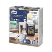 Tork Xpressnap Fit&reg; dispenserservet N14 21.3x16.5 cm 2-laags 1/4 vouw wit #3 Productfoto