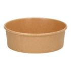 Kartonnen saladebak kraft+PE ø 14.9 cm 500 cc bruin Productfoto