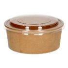 Kartonnen saladebak kraft+PE ø 14.9 cm 750 cc bruin Productfoto