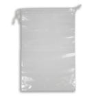 Plastic cord bag microperforated with skackle 22x34+3 cm 30 my transparent product photo