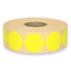 Etiketten ø 35 mm fluor geel 2000 stuks op rol Productfoto