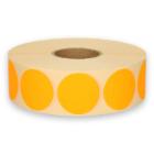 Labels ø 35 mm fluorescent orange 2000 pieces on a roll product photo
