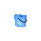 Plastic mop bucket with basket 13L blue product photo