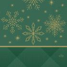 Duni Tissue Napkin Rhombus Green 33x33 cm 3-ply Design product photo