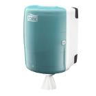 Tork Performance poetsroldispenser Combi-rol W2 30.2x32.8x44.7 cm wit/turquoise Productfoto