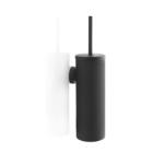 BlackSatino metal toilet brush set standing/wall mounted black product photo