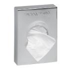 Sanibox ABS hygienezak dispenser 9.8x13.7x2.6 cm chroom Productfoto
