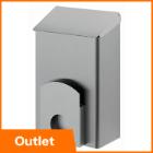 Dutch Bins stainless steel hygiene waste bin with bag holder 7L silver product photo