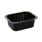 Duni plastic meal box PP rectangle 13.8x11.4x5.3 cm 470 cc black product photo