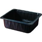 Duni plastic gastronormbak PP 1/4 GN 26.5x16.2x7 cm 2000 cc zwart Productfoto