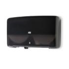 Tork Twin Mini Jumbo toiletroldispenser T2 25.6x43.2x14.6 cm zwart Productfoto