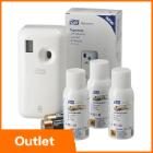 Tork Elevation plastic air freshener spray dispenser starter package A1 white product photo