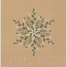 Duni tissue napkin Naturel Charm 33x33 cm 3-layer brown product photo