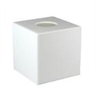 Acryl tissuebox houder vierkant 14.1x14.1x14 cm wit Productfoto
