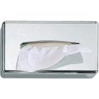 Kunststof tissuebox muurhouder rechthoek 25.6x14x6 cm verchroomd Productfoto