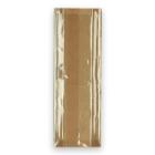 Papieren vensterzak polykraft+PE 12+(2x2.5)x38 cm bruin met geperforeerd venster Productfoto