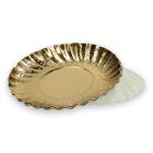 Cardboard dish ø 9 cm gold product photo