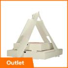 Pizza box carriers HDPE 50 my white product photo