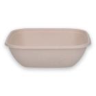 BePulp bagasse bowl container square 17x17x6 cm 750 ml creme product photo