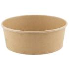 Kartonnen saladebak kraft+PLA ø 18.5 cm 1200 cc bruin Productfoto